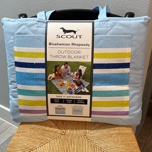 Scout Outdoor Throw Blanket Bluehemian Rhapsody New